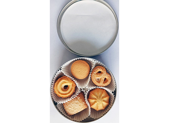 Premium Butter Cookies - Open Tin